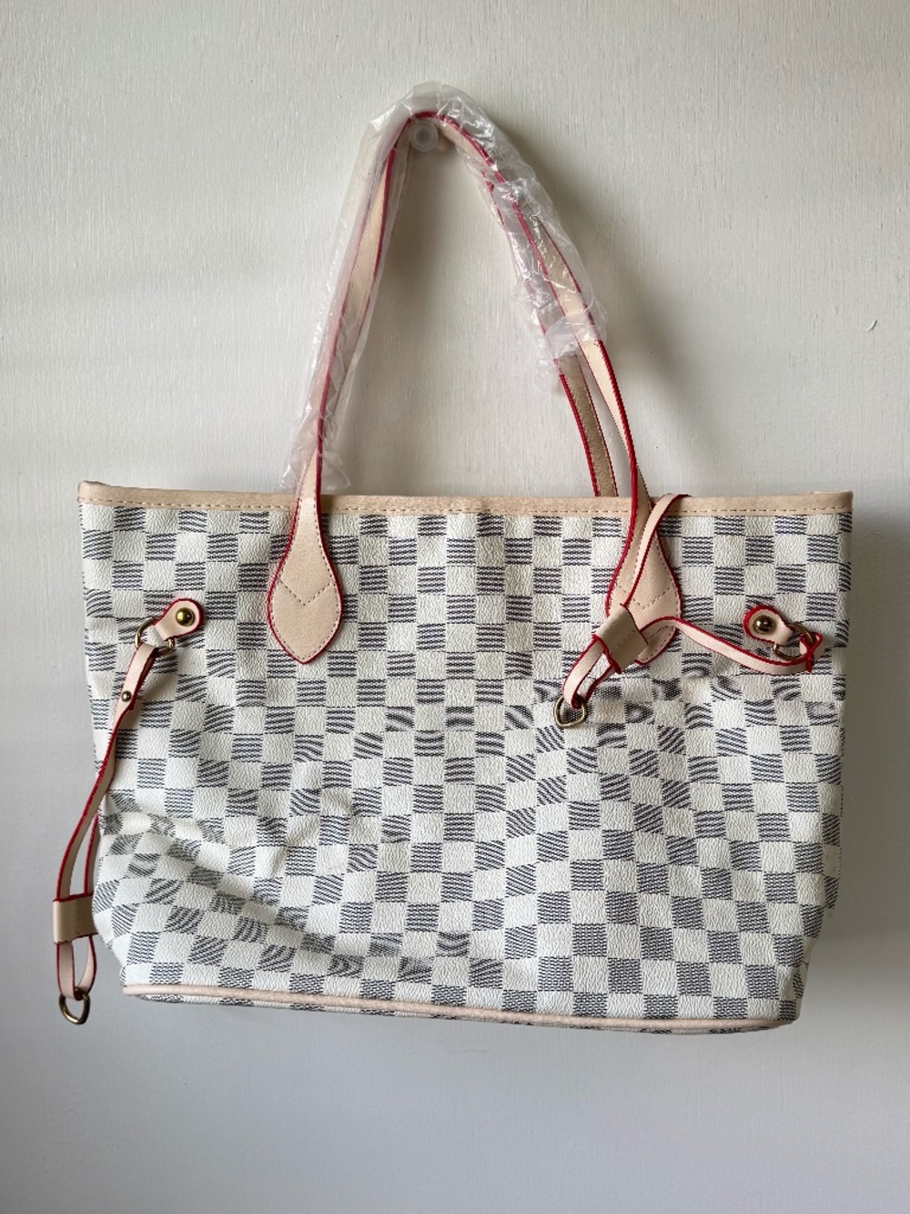 brand new checkered purse